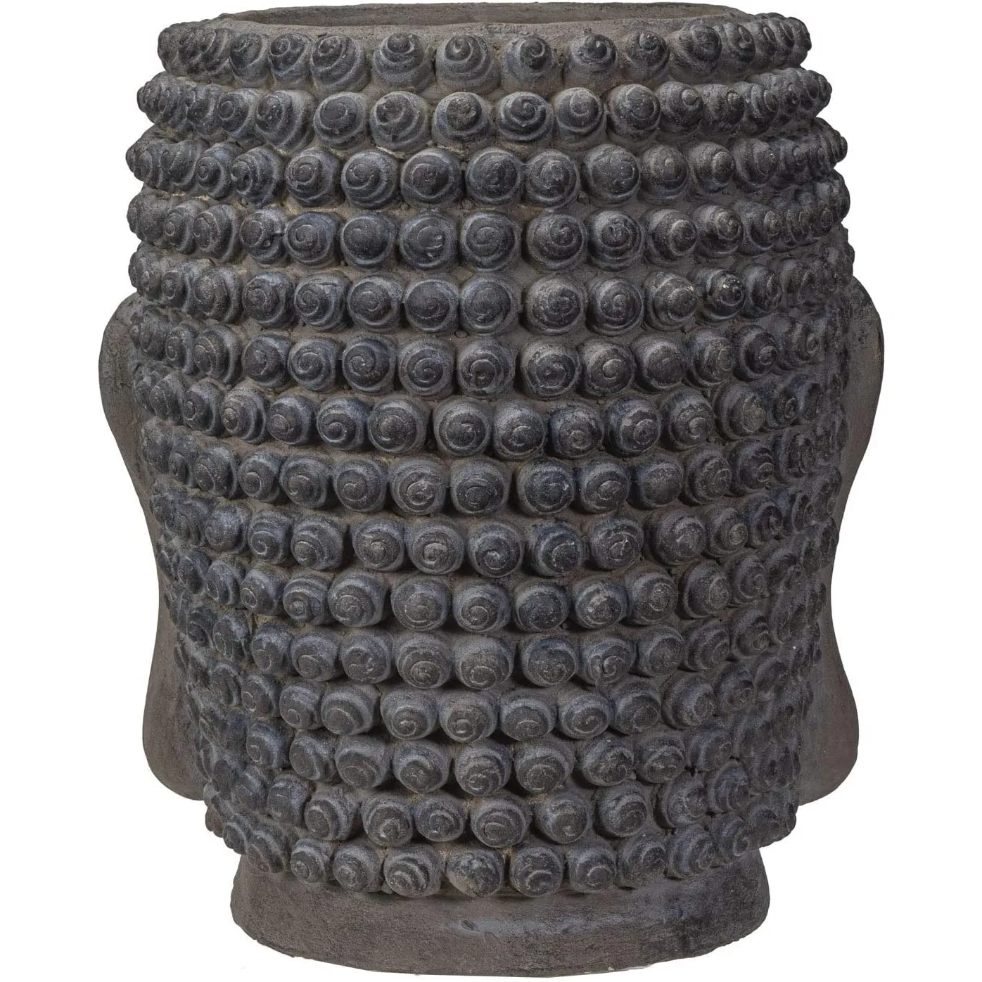 14.75" Zen Buddha Head Resin Planter Pot