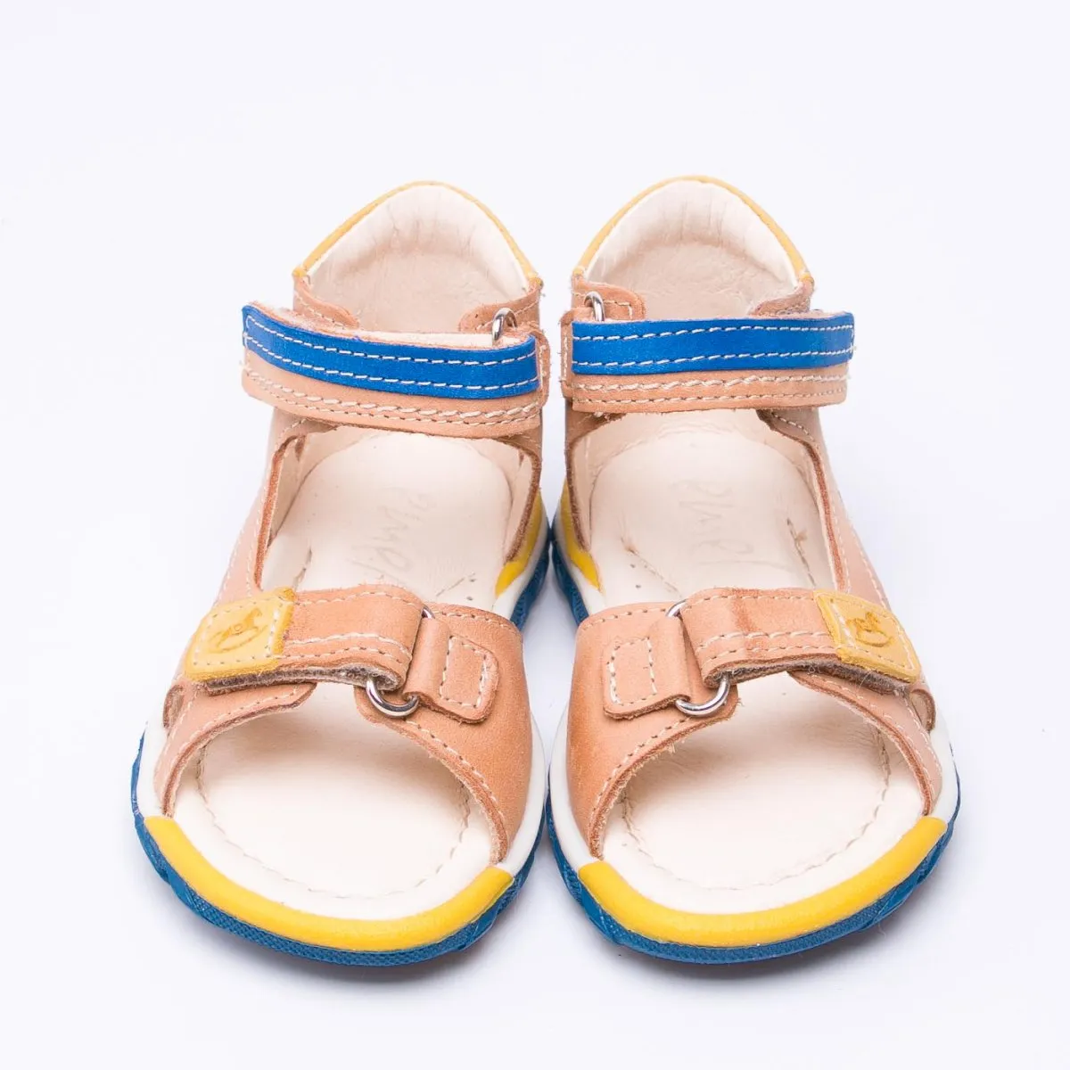 (2639-1) Emel cognac velcro sandals