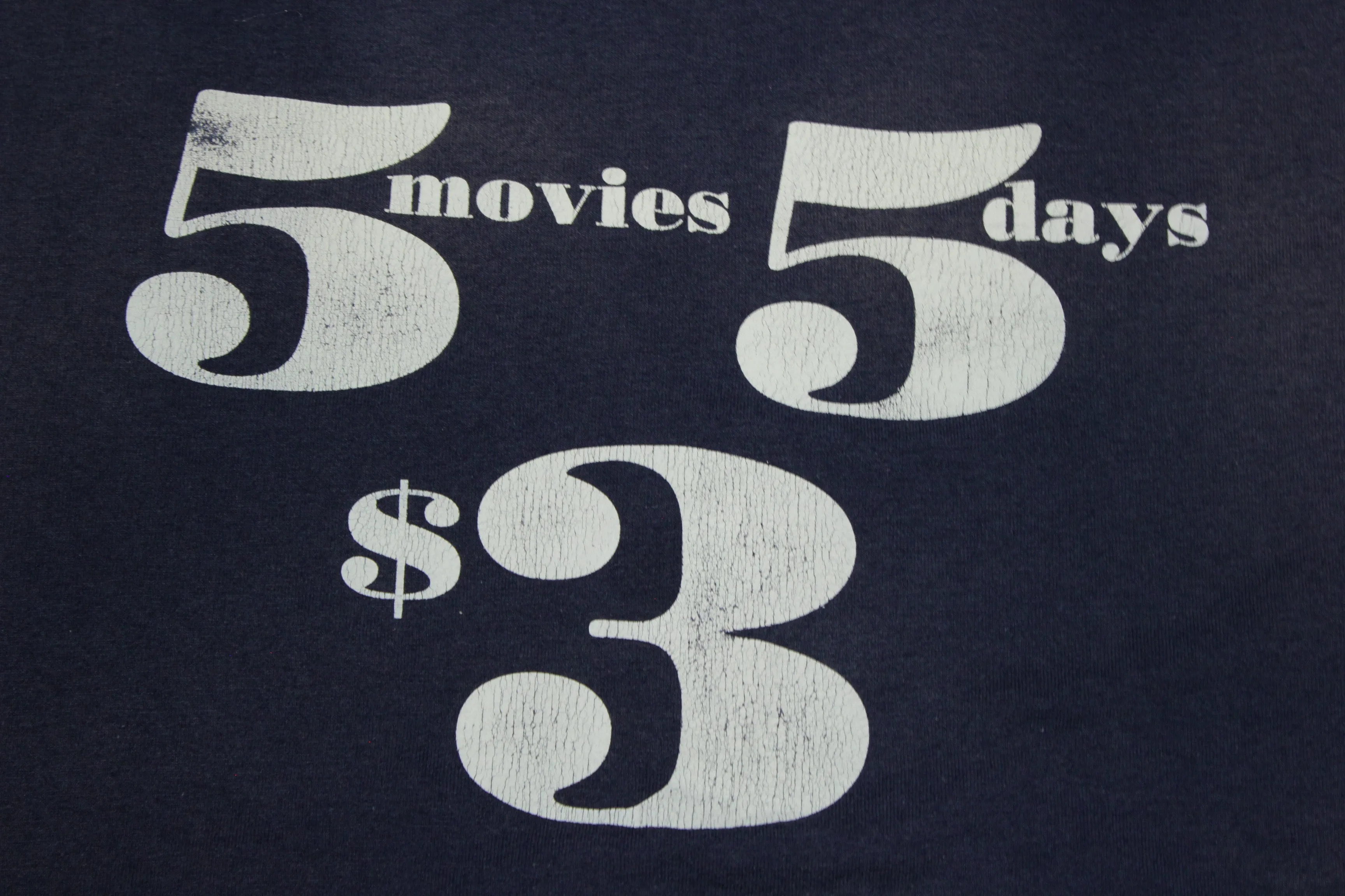 5 Movies 5 Days $3 Vintage 90's Single Stitch Oneita T-Shirt