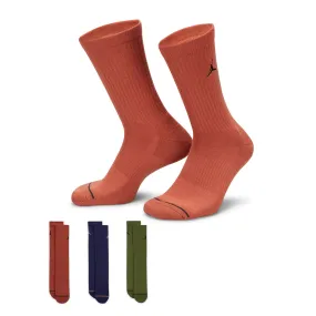 Air Jordan Everyday Crew Socks 3 Pairs (Multi-Color)