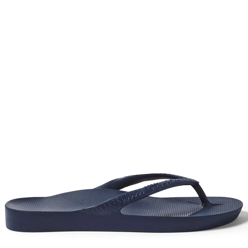 ARCH SUPPORT THONGS - NAVY