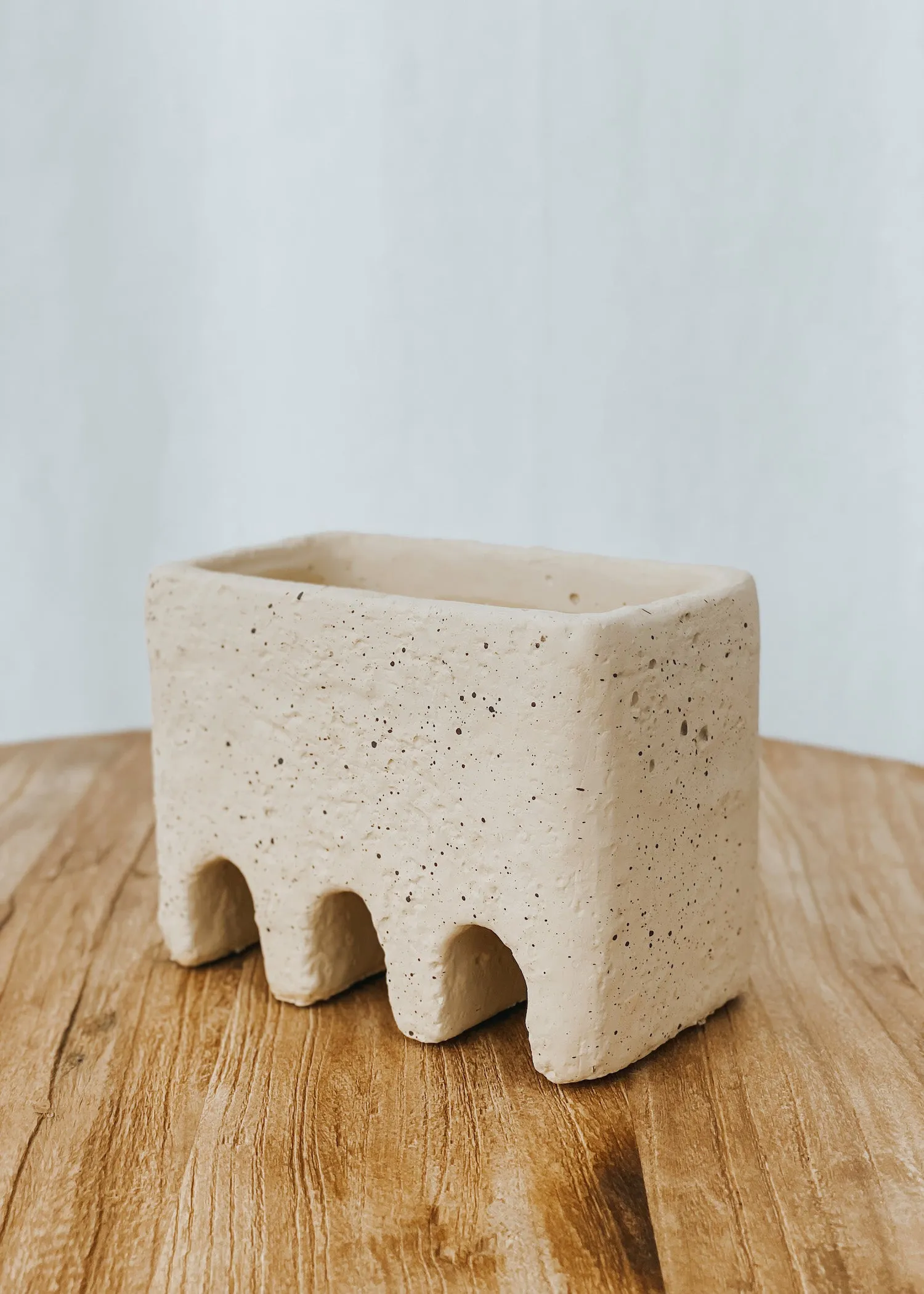 Babel Cement Pot - Natural