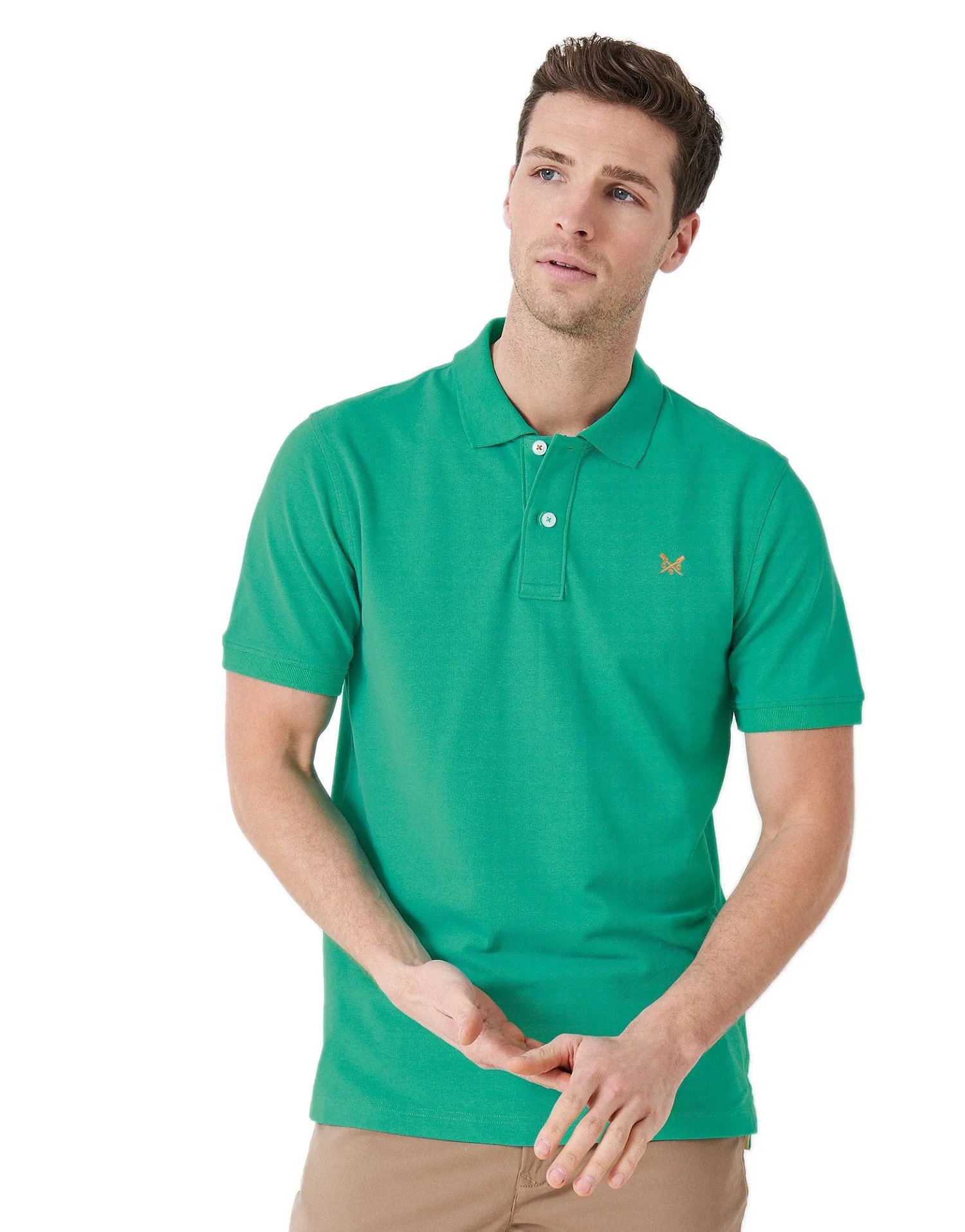 Crew Clothing Mens Pique Polo Shirt 'Classic Pique Polo' - Short Sleeved