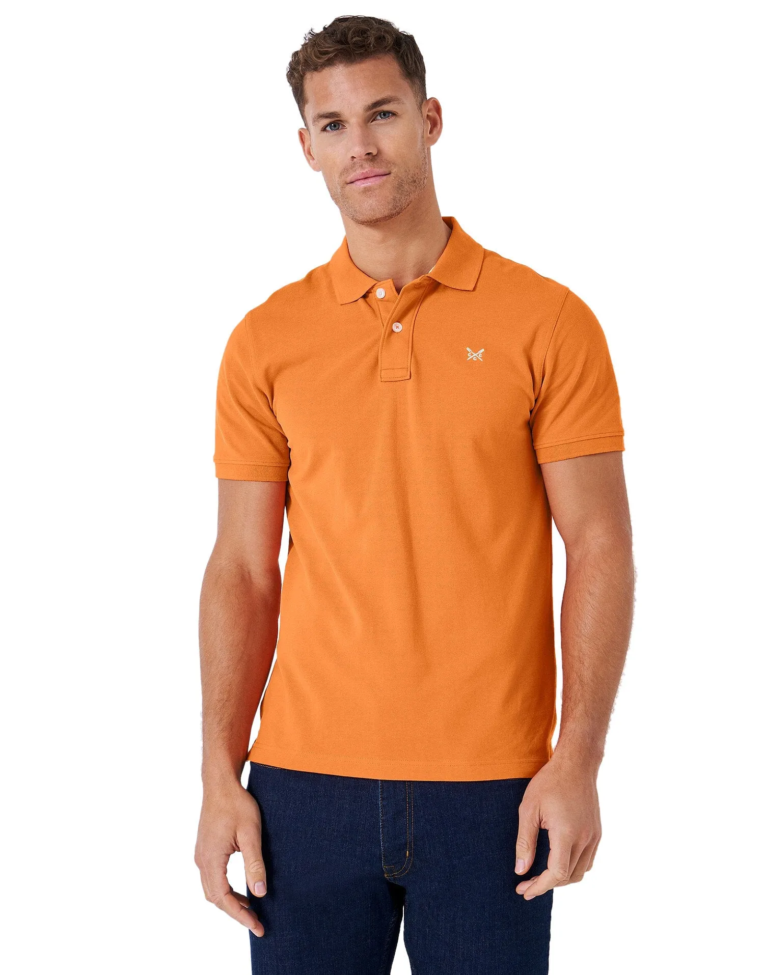 Crew Clothing Mens Pique Polo Shirt 'Classic Pique Polo' - Short Sleeved