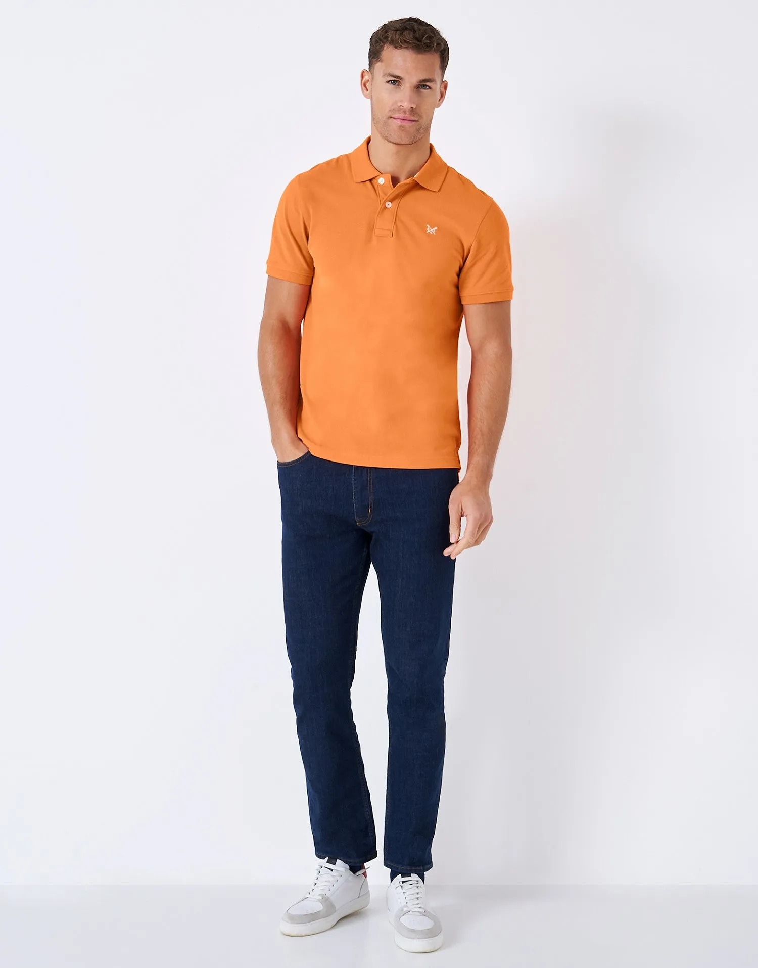 Crew Clothing Mens Pique Polo Shirt 'Classic Pique Polo' - Short Sleeved