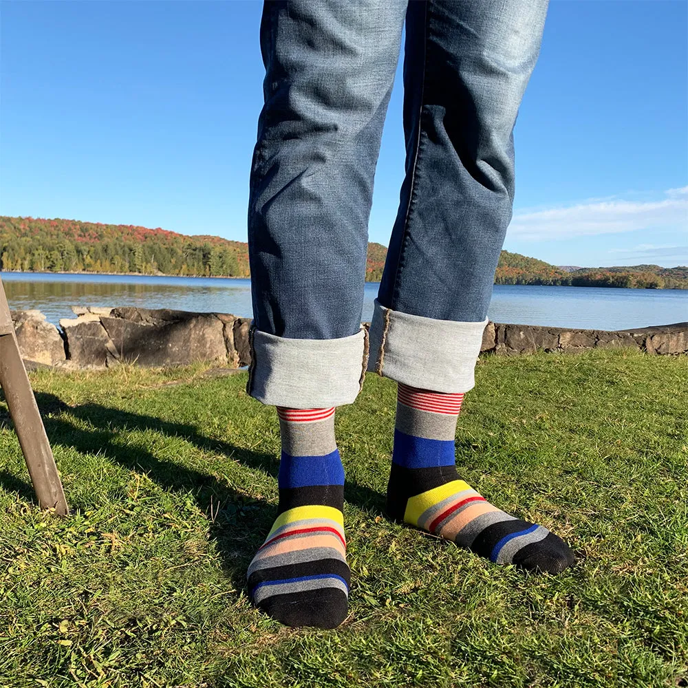 Crew Socks | Funky Socks | Multicolor Stripes