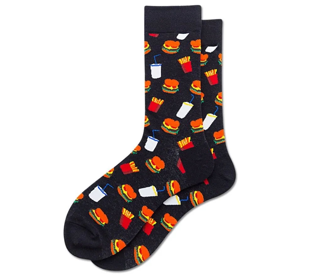 Crew Socks | Funky Socks - Hamburger