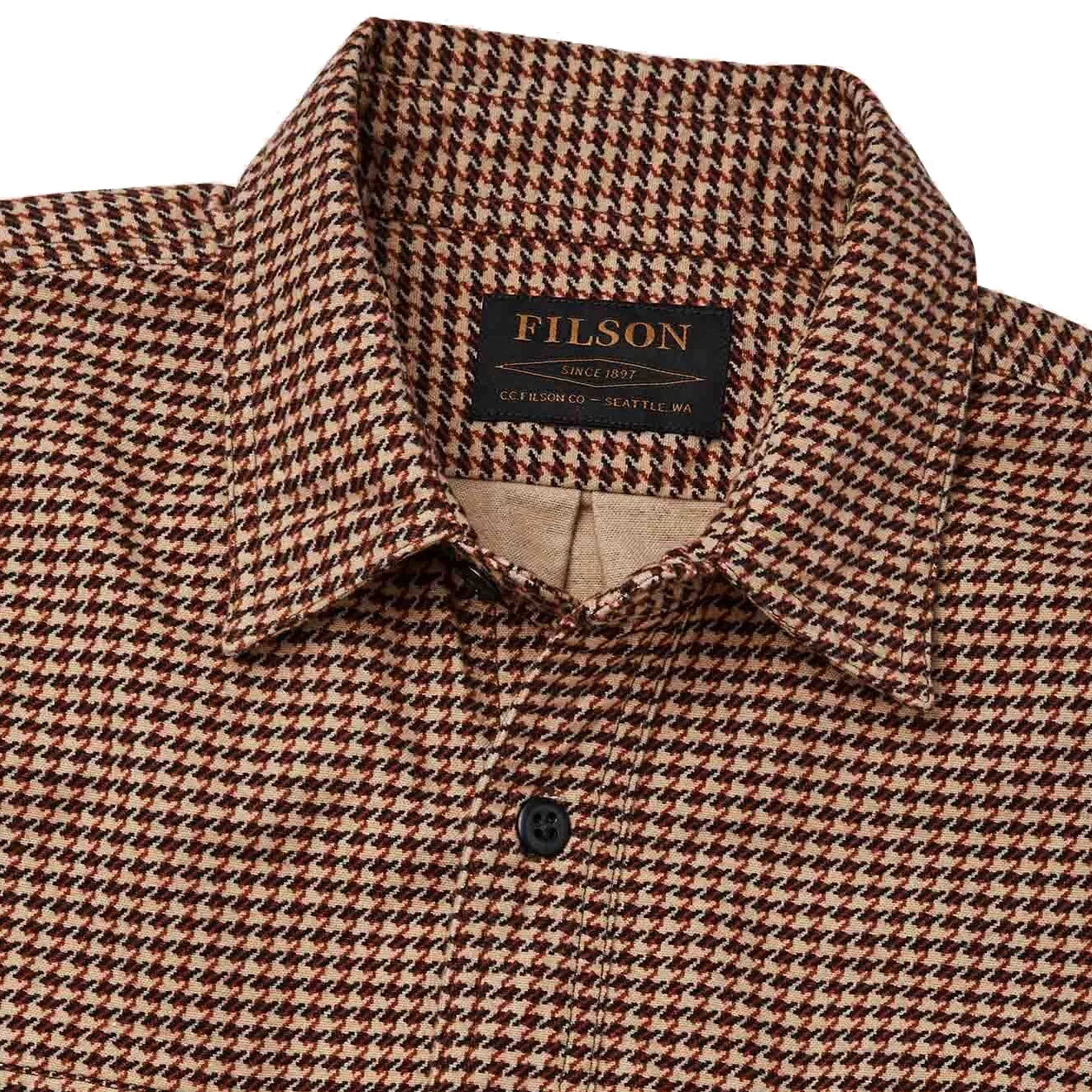 Filson Field Flannel Shirt Tan Dogsto