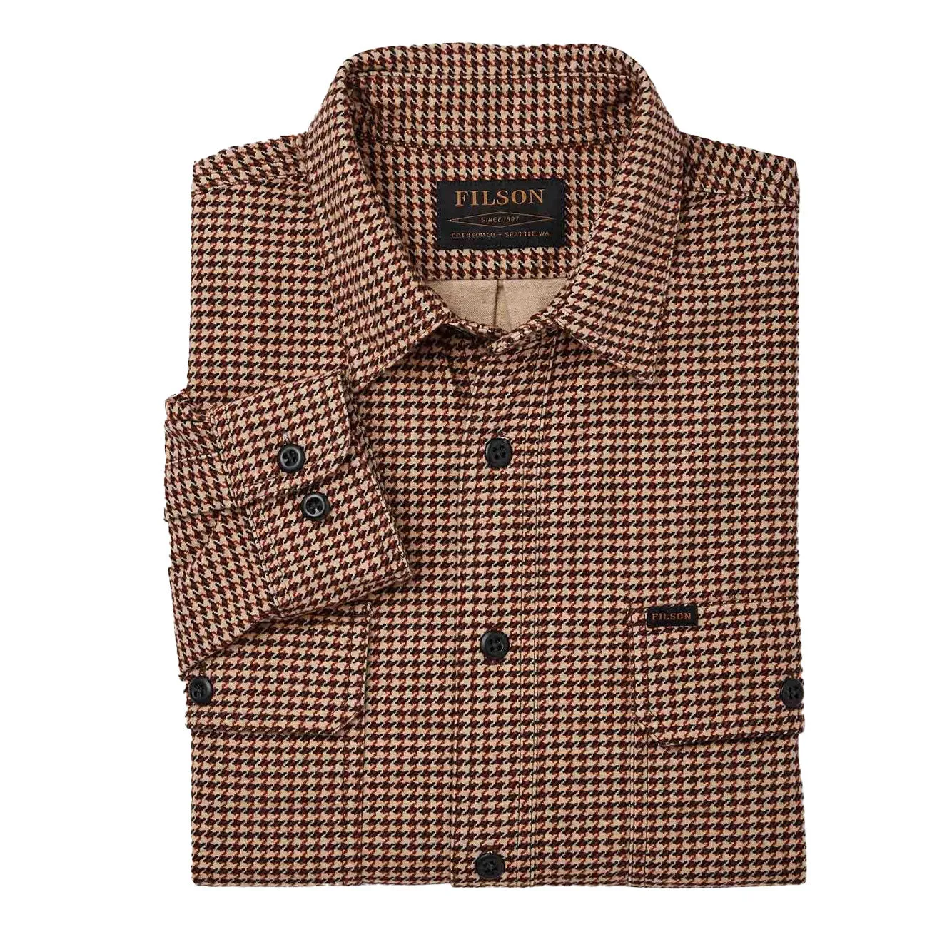 Filson Field Flannel Shirt Tan Dogsto