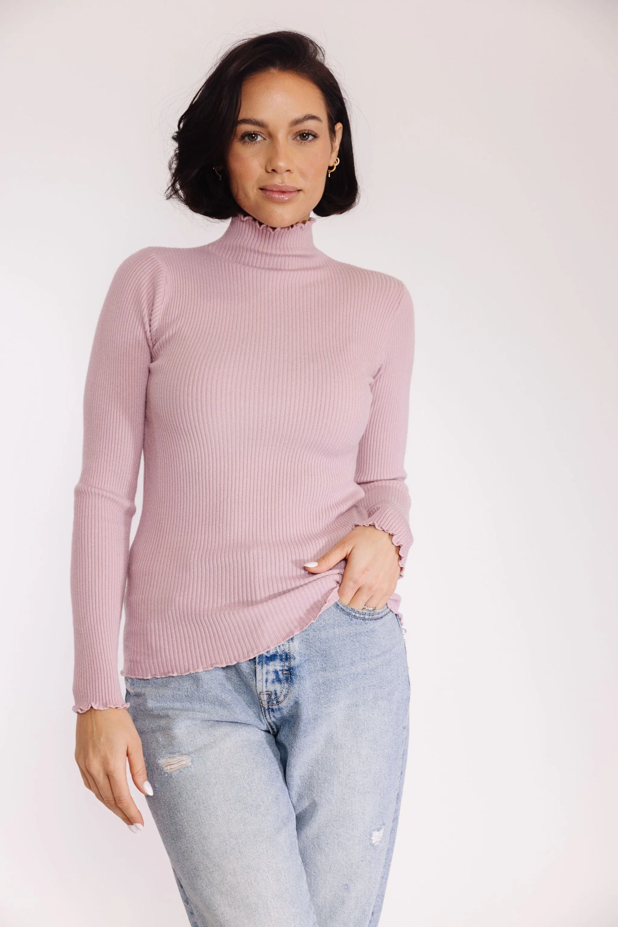 Gerald Sweater Tee in Lilac