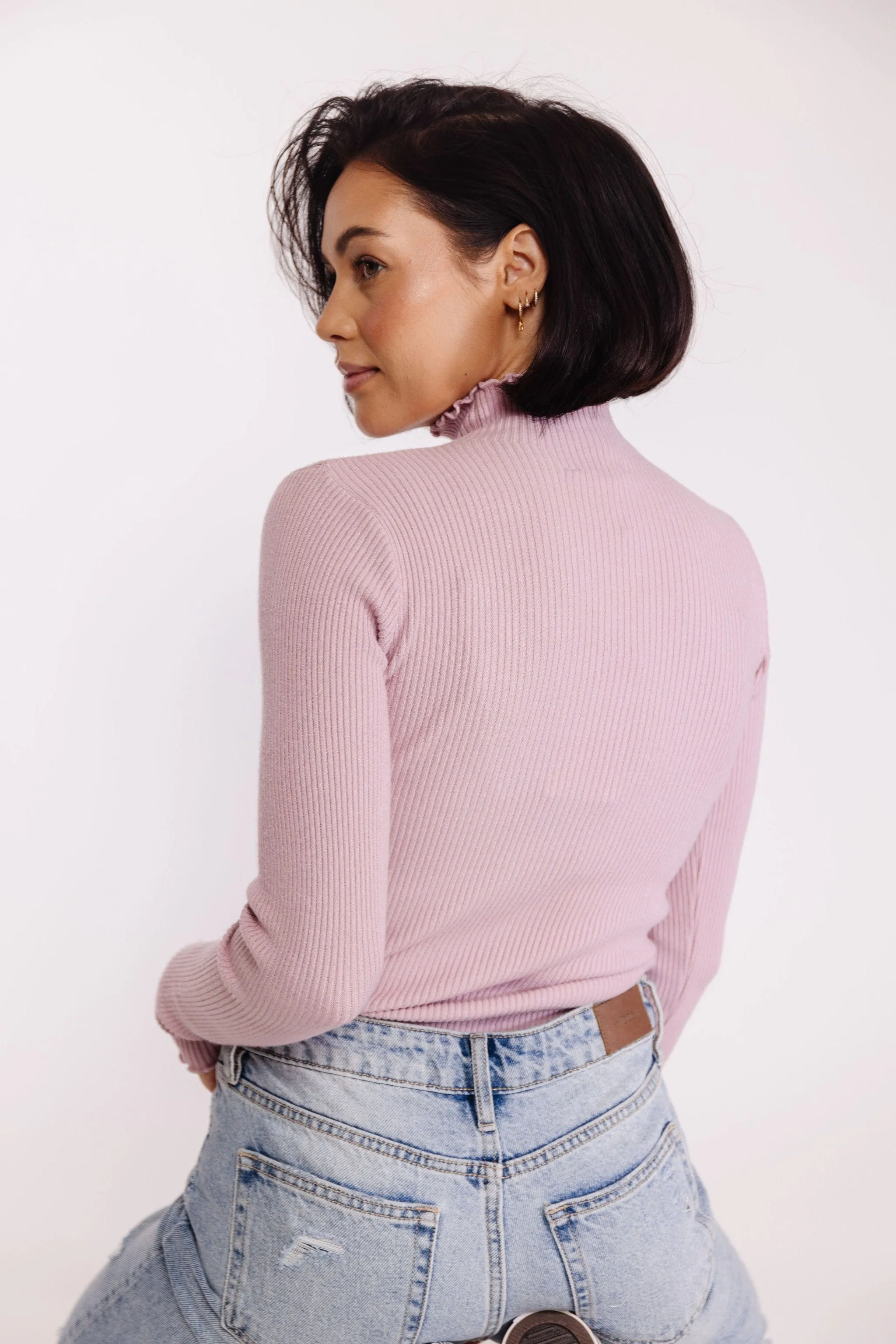 Gerald Sweater Tee in Lilac