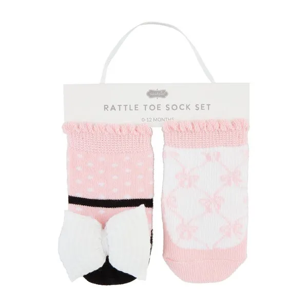 Girl Rattle Toe Sock Sets - $16.50 per set