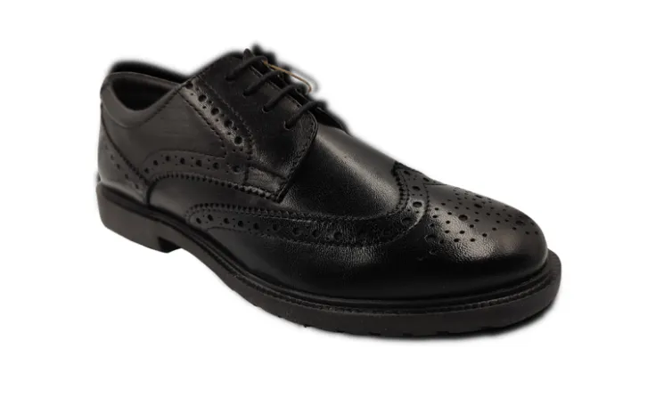 Hush Puppies Ladies Smart Brogues Black School Shoes Leather SALE