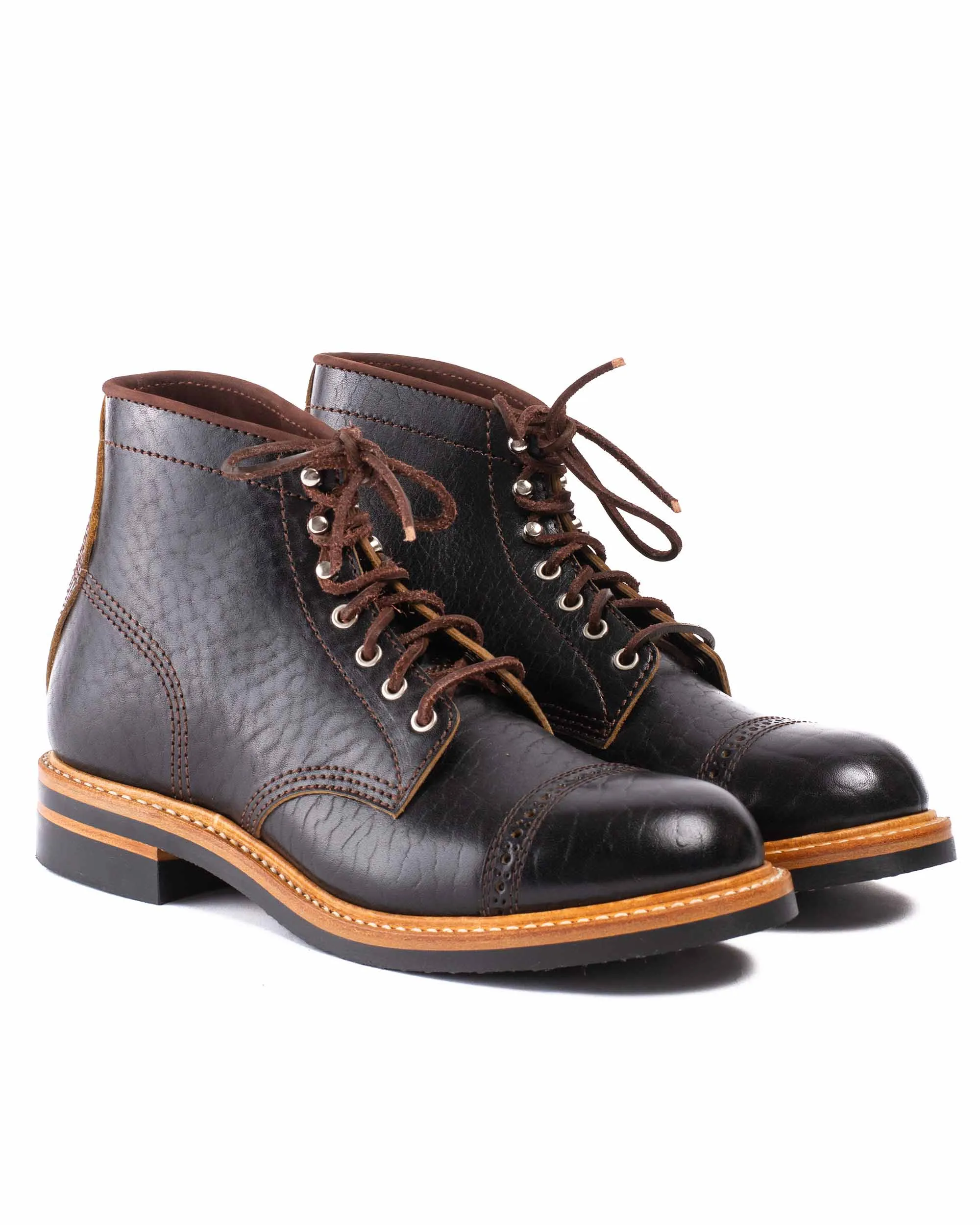 John Lofgren Bootmaker Combat Boots Black Shinki Hikaku Tea-Core Horsebutt