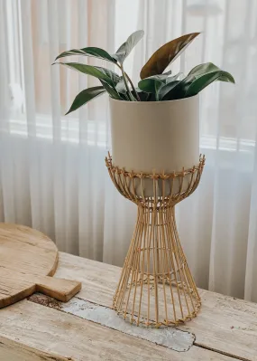 Kingsley Rattan & Metal Planter