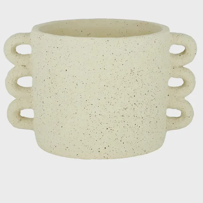 Landon Cement Planter Ivory