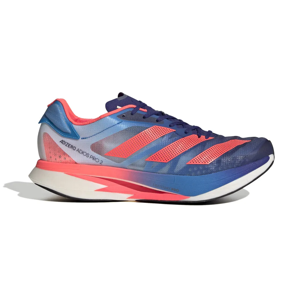 Men's Adidas Adizero Adios Pro 2, Legacy Indigo/Turbo/Sky Rush, 7.5 D Medium