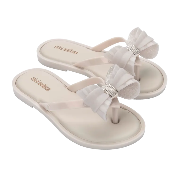 Mini Melissa Flip Flop IV Kids - Beige / Beige