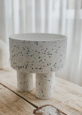 Morgan Terrazzo Footed Pot