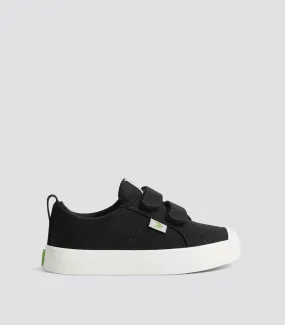 OCA Low Black Canvas Sneaker Kids