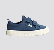 OCA Low Shadow Blue Canvas Sneaker Kids