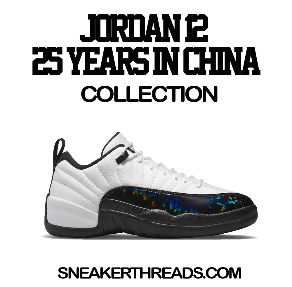 Retro 12 Low 25 Years In China Finesse Shirt