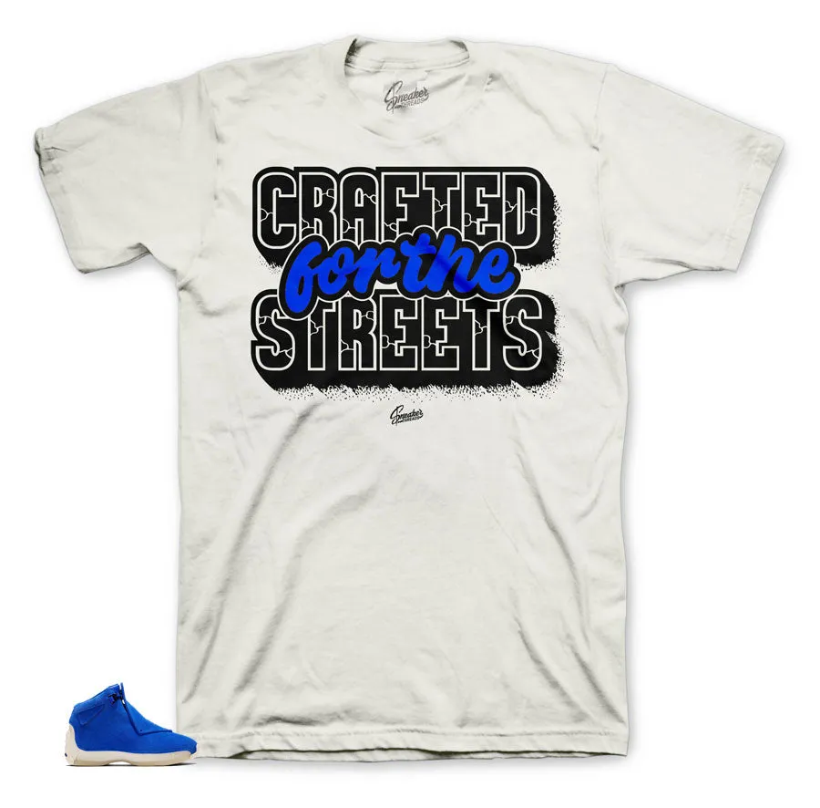 Retro 18 Blue Suede Shirt - Crafted - Sail