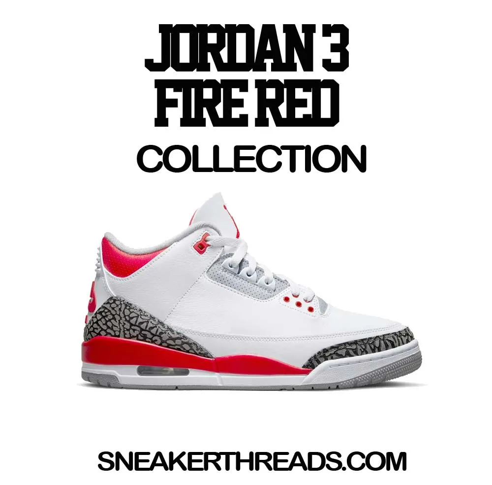 Retro 3 Fire Red  ST Drip Shirt