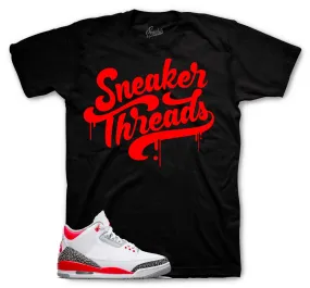 Retro 3 Fire Red  ST Drip Shirt