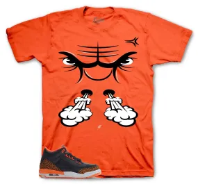 Retro 3 Kumquat Raging Face Shirt