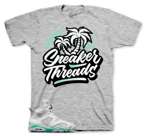 Retro 6 Mint Foam ST Palms Shirt