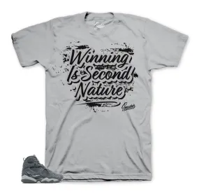 Retro 8 Cool Grey Shirt - Second Nature - Grey