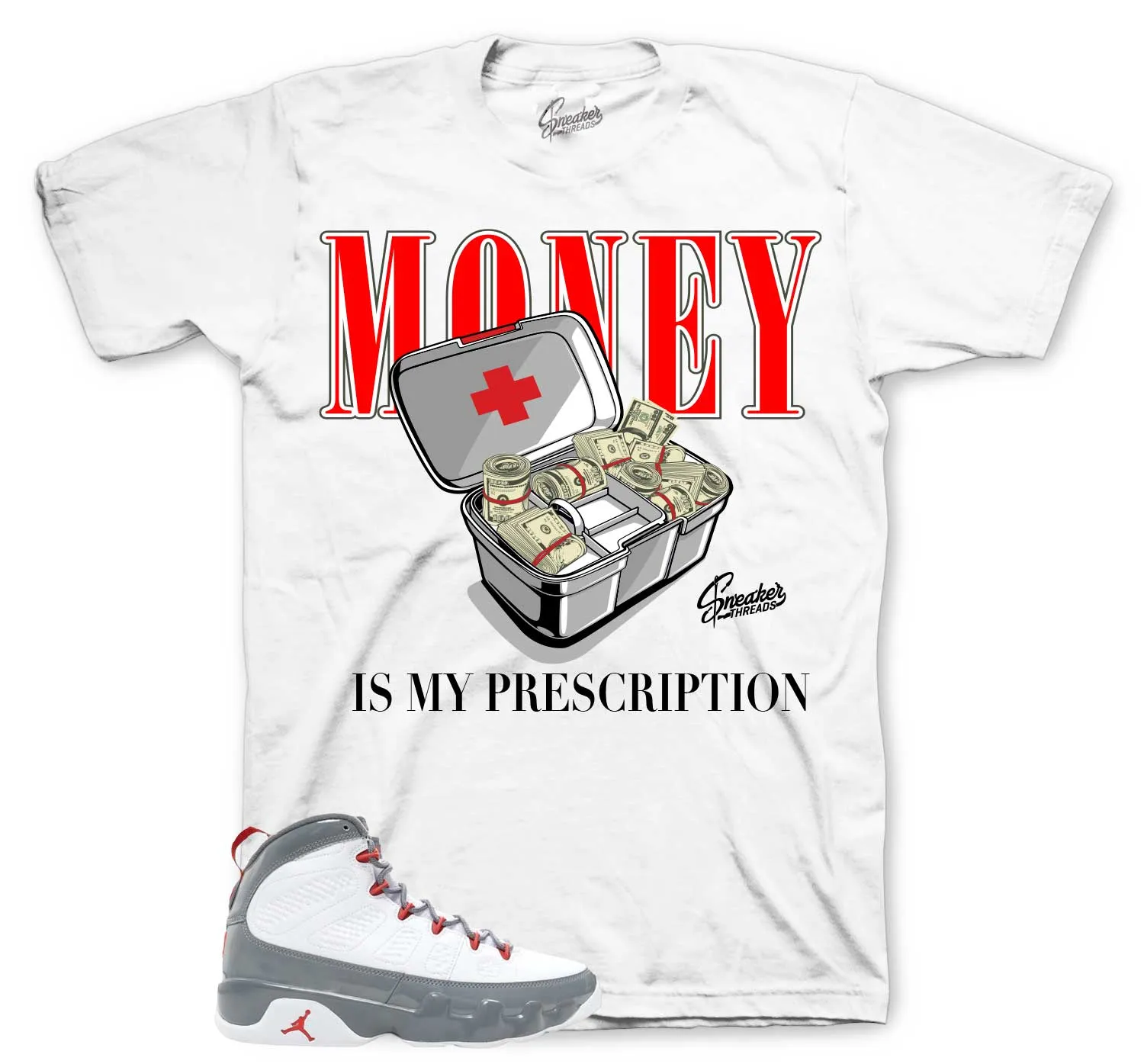 Retro 9 Fire Red Prescribed Shirt