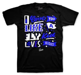 Retro 9 Racer Blue Love Kicks Shirt