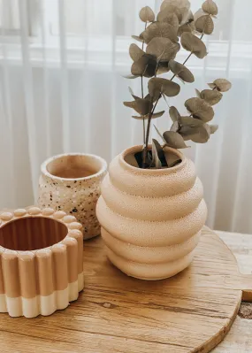 Sanders Ceramic Vase in Rose