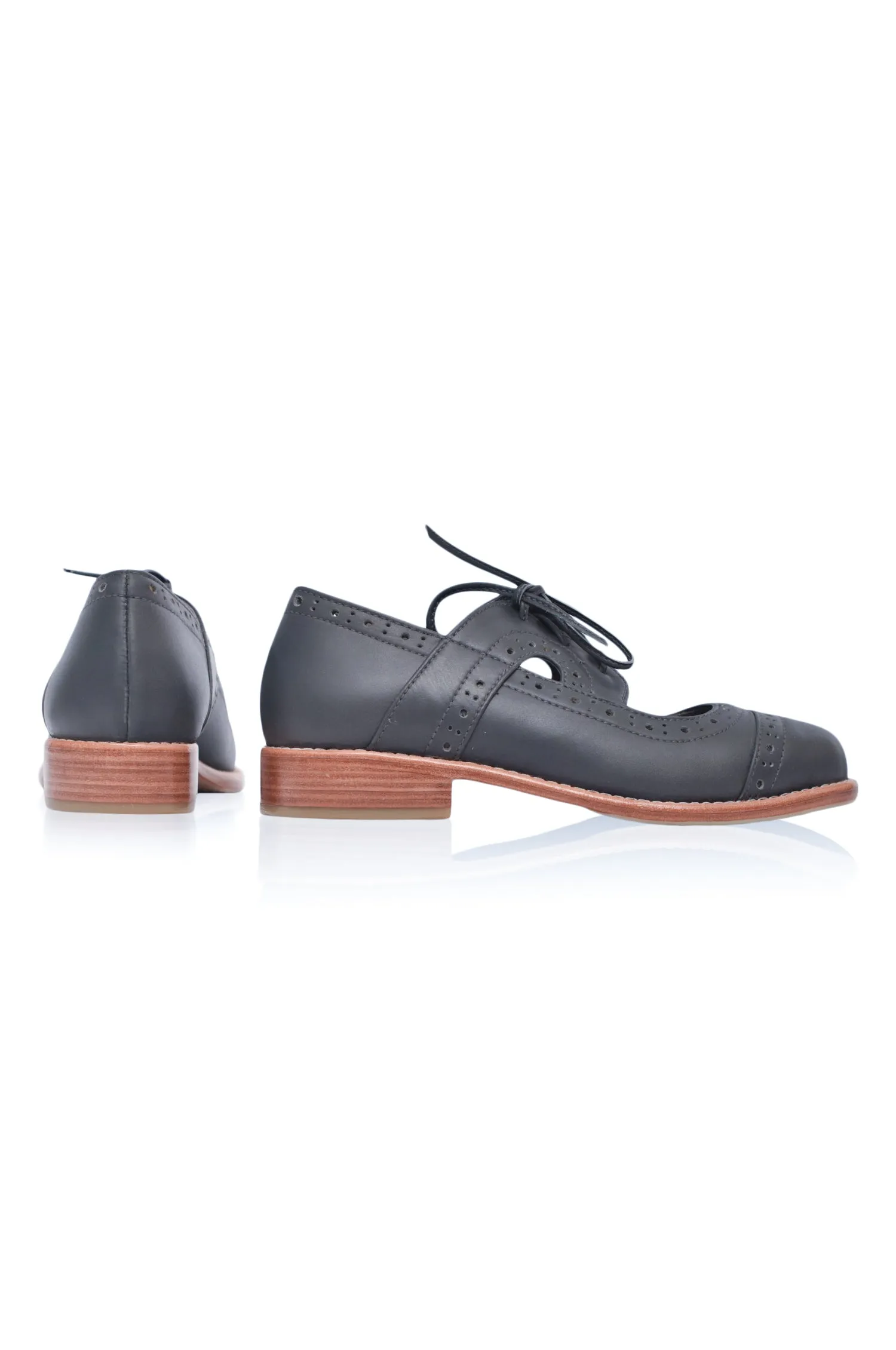 Scandinavia Leather Oxfords (Sz. 4, 5 & 11, 12)