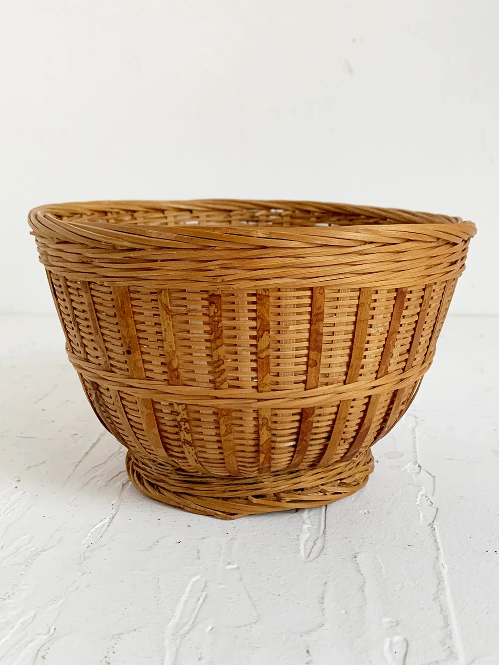 Simple Woven Honey Wicker Basket