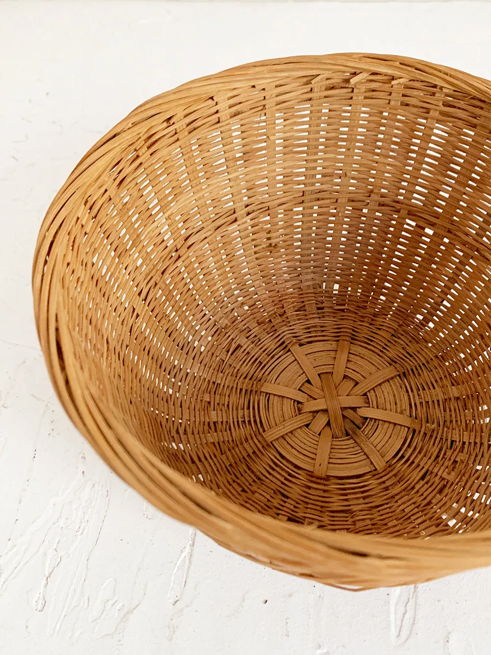 Simple Woven Honey Wicker Basket