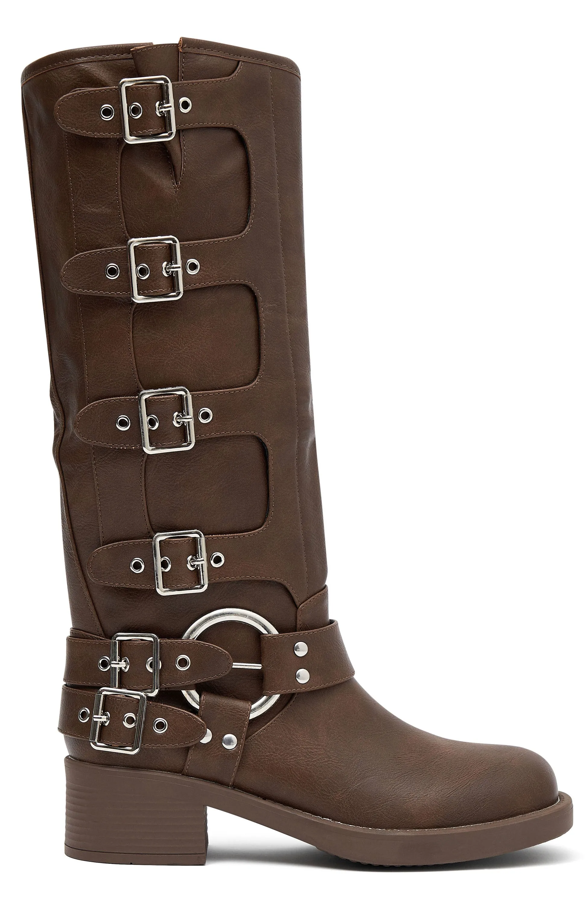 Tatum Biker Boots Brown