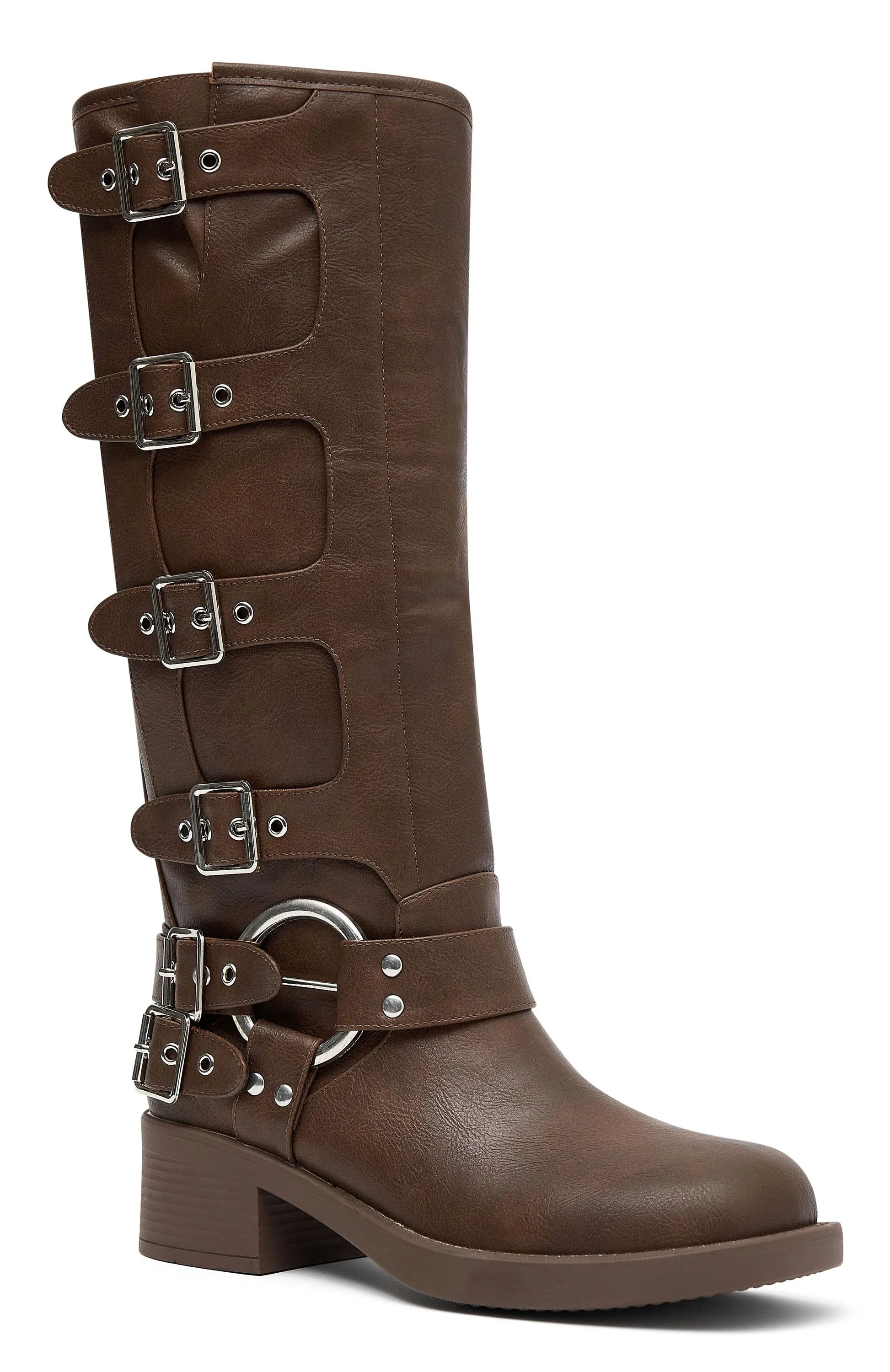 Tatum Biker Boots Brown