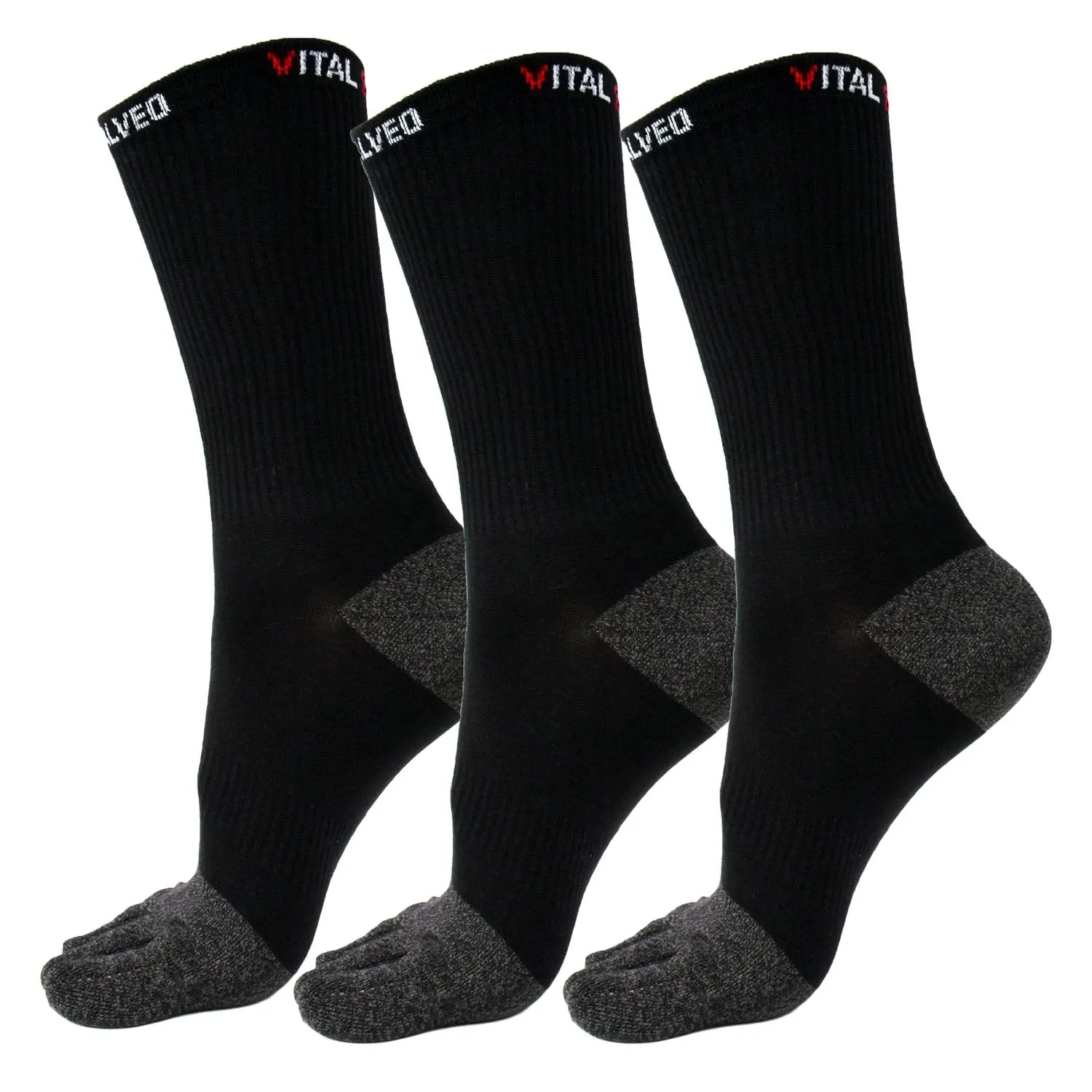 Toes Athletic Crew Socks (3 Pairs)