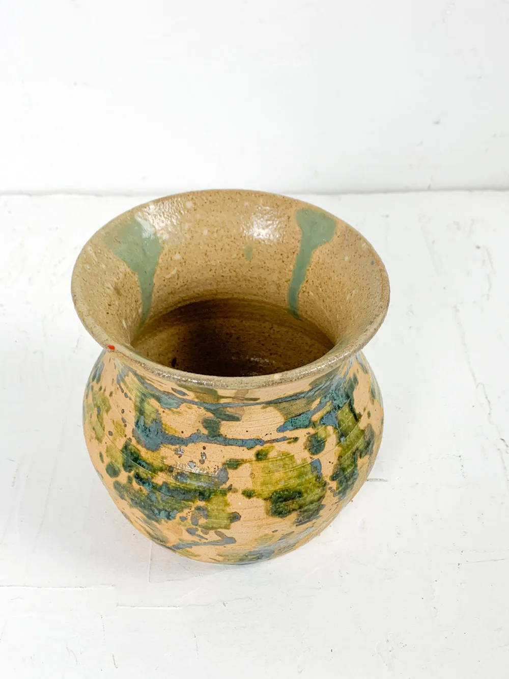 Vintage Splatter Glaze Studio Pottery