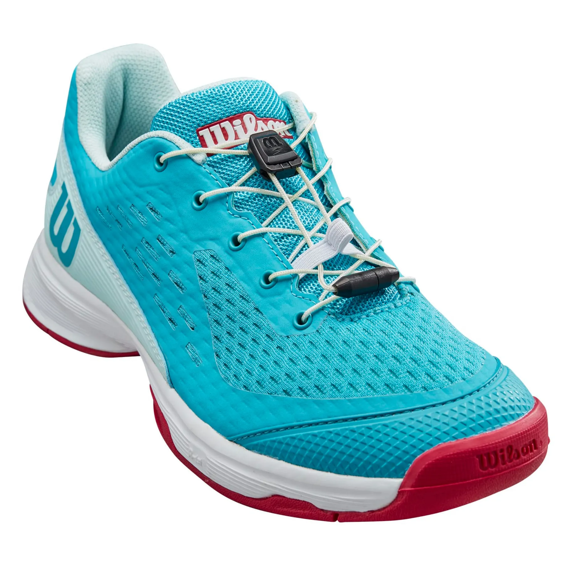 Wilson Rush Pro JR 4.0 QL Tennis Shoes - Scuba Blue/ White/ Love Potion