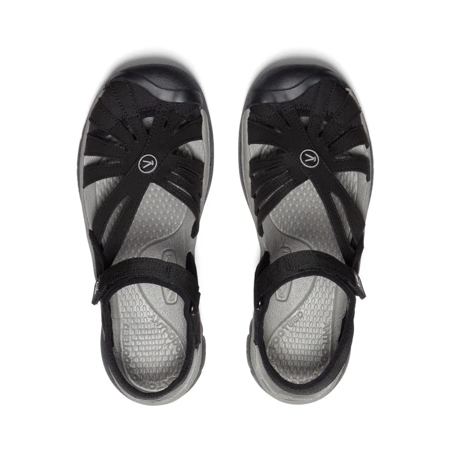 Women's Rose Sandal  |  Black/Neutral Gray