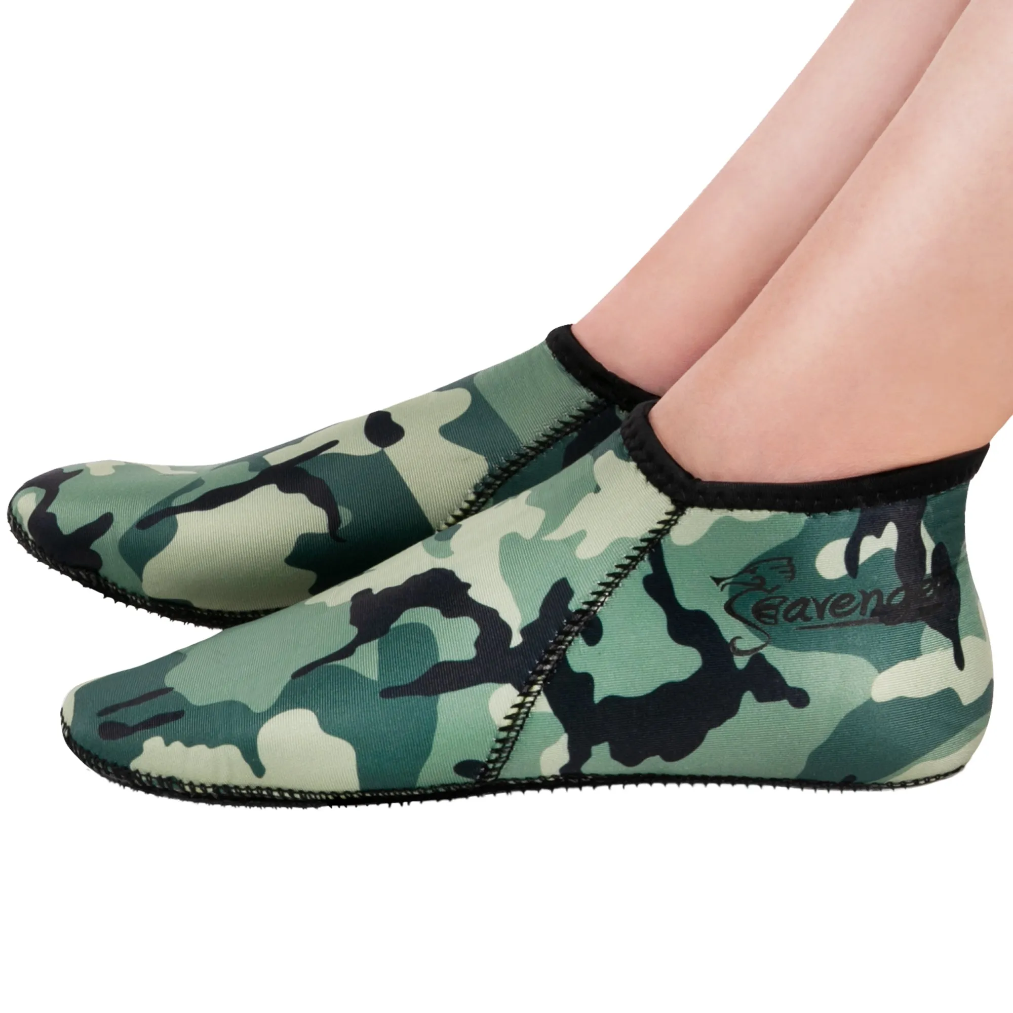 Zephyr 3mm Neoprene Socks - Green Camouflage